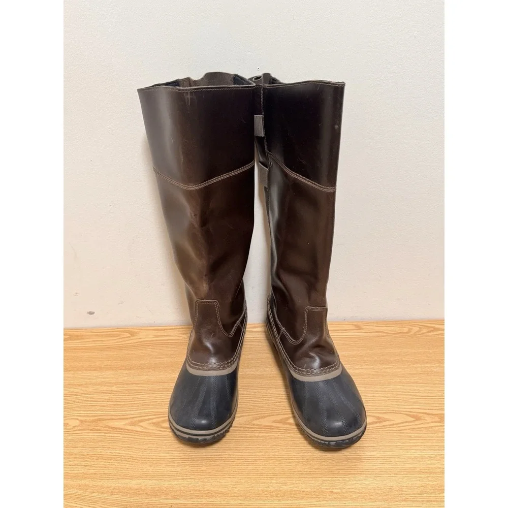 Sorel Slimpack Equestrian Tall Riding Boots Women's Size 7 Leather NL2007-260